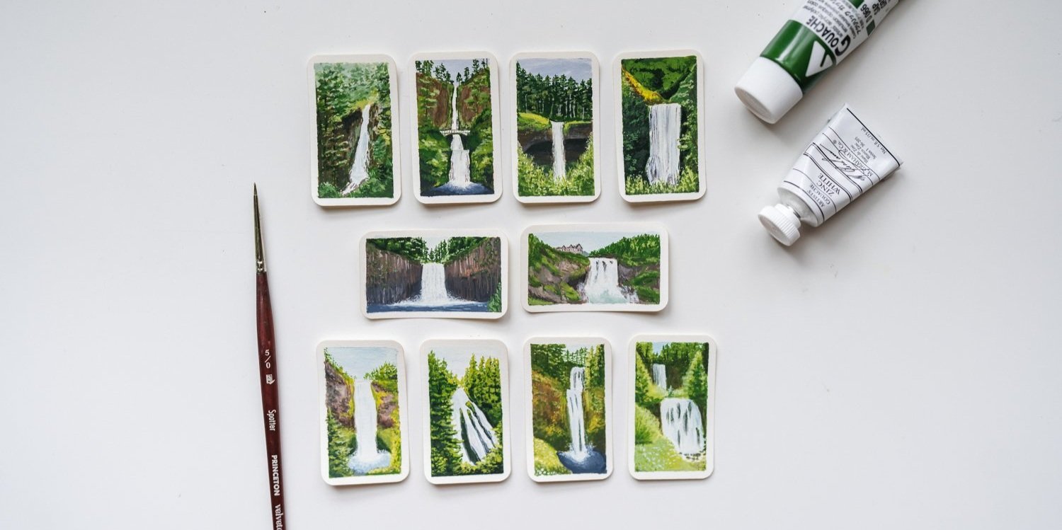 The final 10 paintings from my 30 Day Challenge