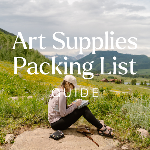 Art Supplies Packing List